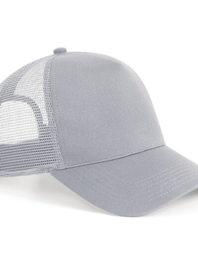 Beechfield Microknit Snapback Trucker Light Grey