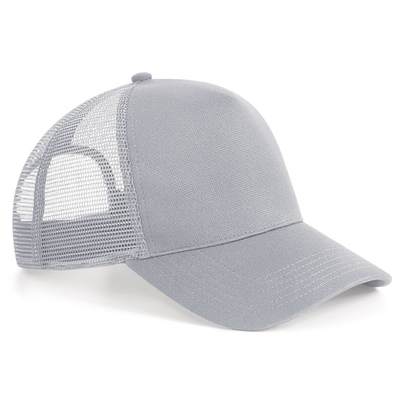 Beechfield Microknit Snapback Trucker Light Grey