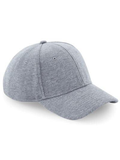 Beechfield Jersey Athleisure Baseball Cap Heather Grey