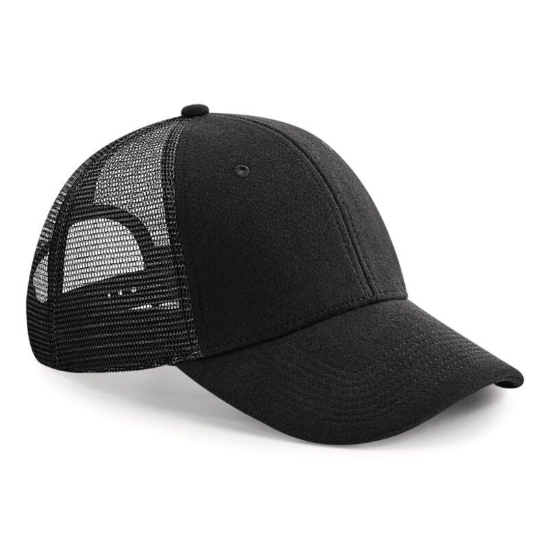 Beechfield Jersey Athleisure Trucker Black