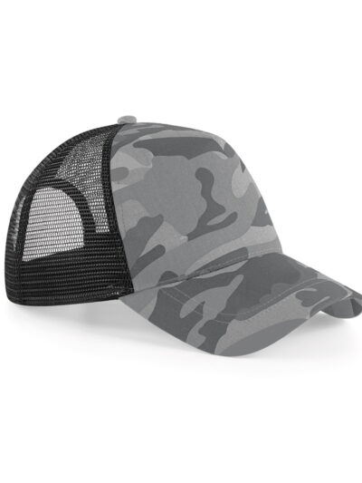 Beechfield Camo Snapback Trucker Arctic Camo