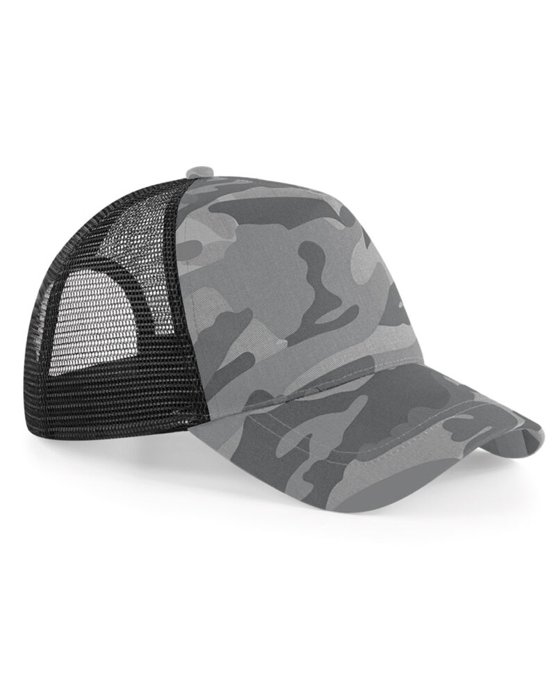 Beechfield Camo Snapback Trucker Arctic Camo