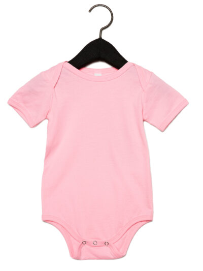 Bella Baby Jersey Short Sleeve Onesie Pink