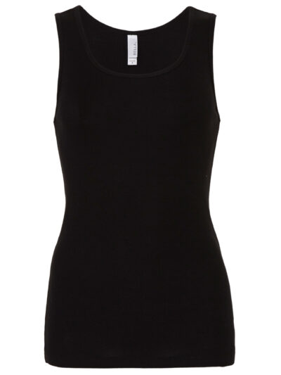 Bella Women's Baby Rib Tank Black