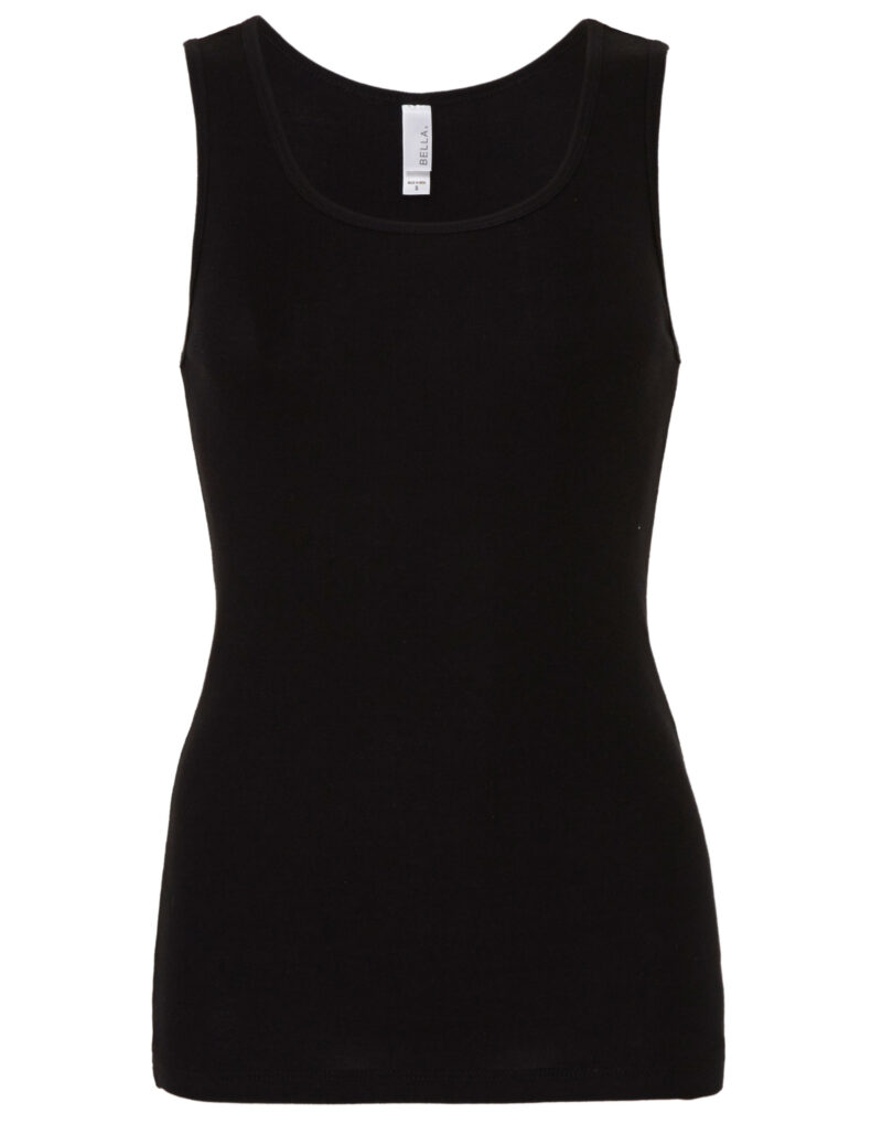 Bella Women's Baby Rib Tank Black