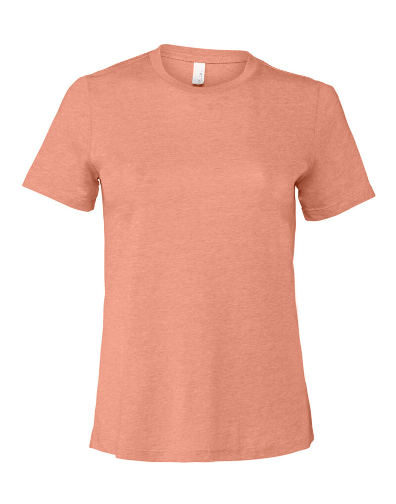 Bella Women's Relaxed Jersey Short Sleeve Tee Heather Sunset