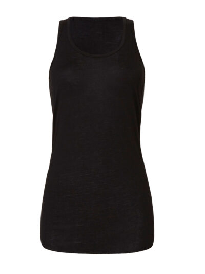 Bella Women's Flowy Racerback Tank Black