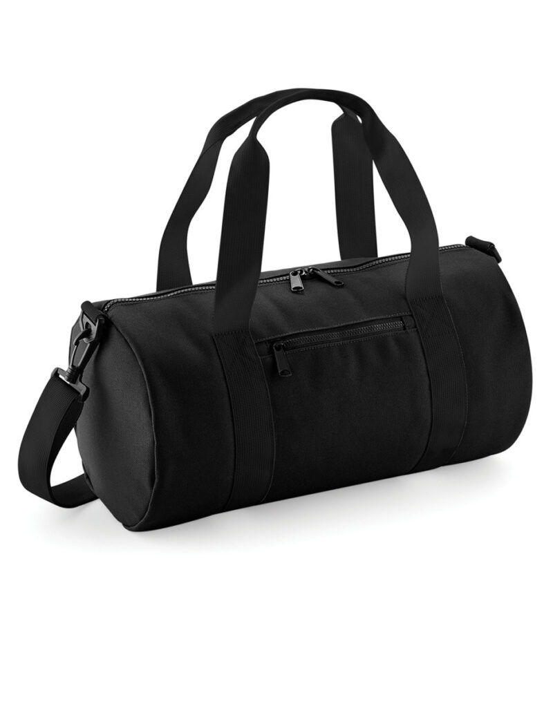 Bagbase Mini Barrel Bag Black and Black