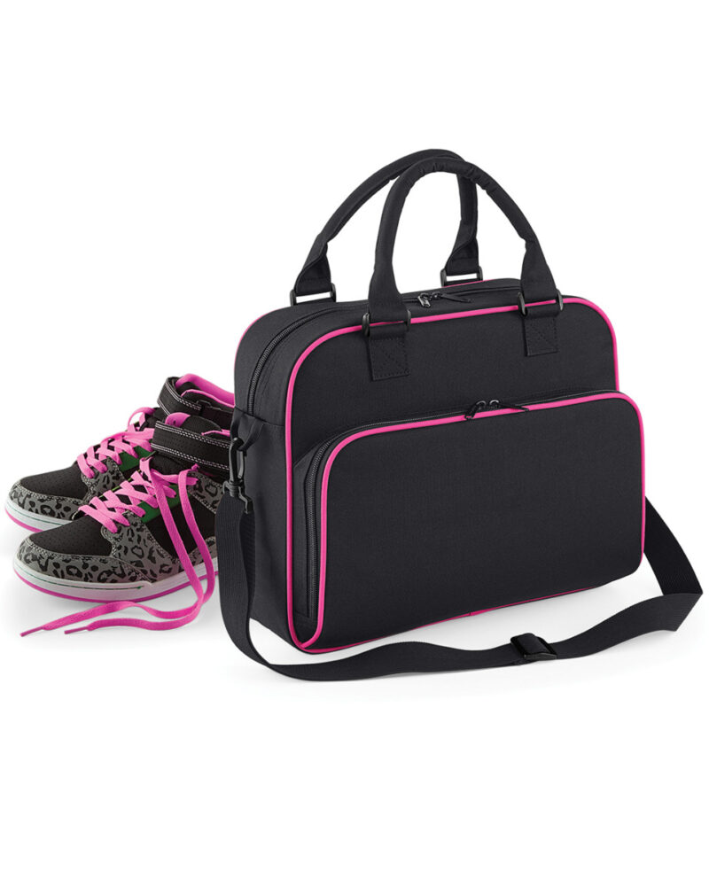 Bagbase Junior Dance Bag Black and Fuchia