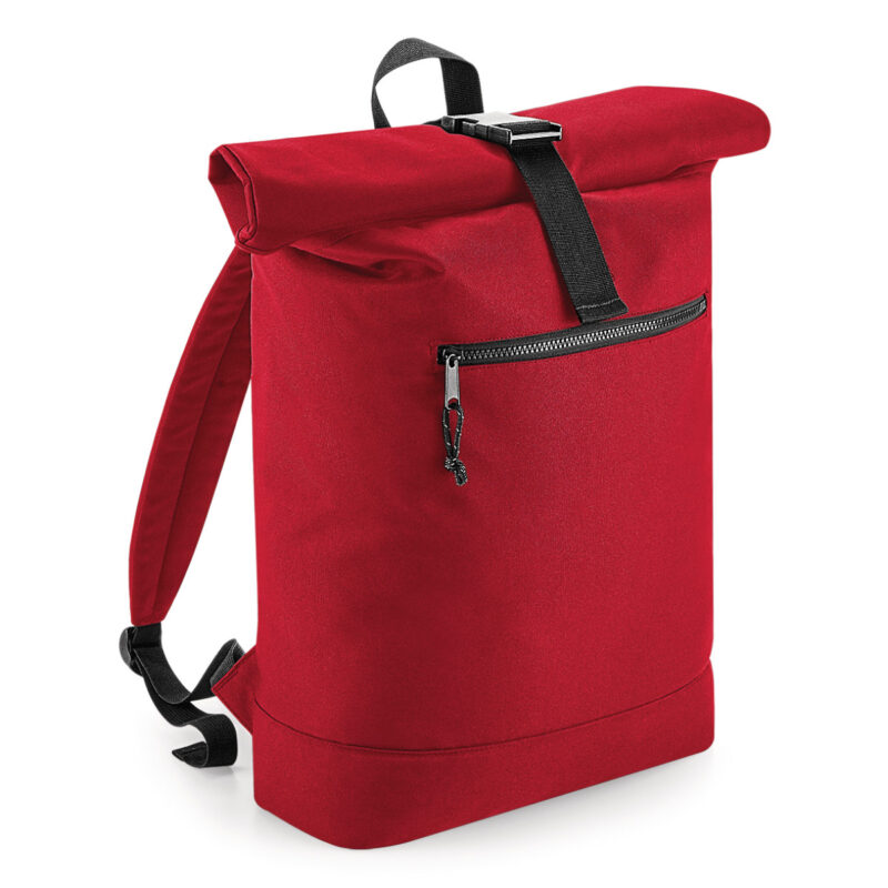 Bagbase Recycled Roll-Top Backpack Classic Red