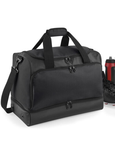 Bagbase Hardbase Sports Holdall Black and Black