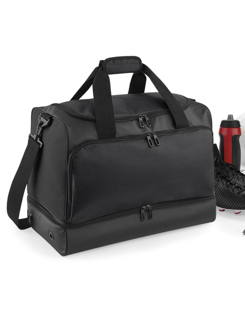 Bagbase Hardbase Sports Holdall Black and Black