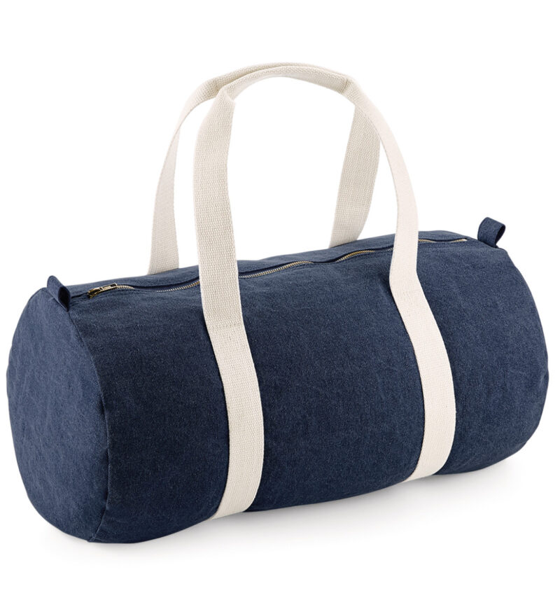 Bagbase Denim Barrel Bag Denim Blue