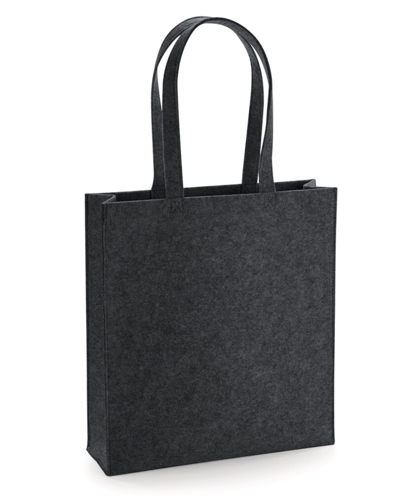 Bagbase Felt Tote Bag Charcoal Melange