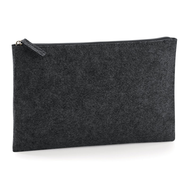 Bagbase Felt Accessory Pouch Charcoal Melange