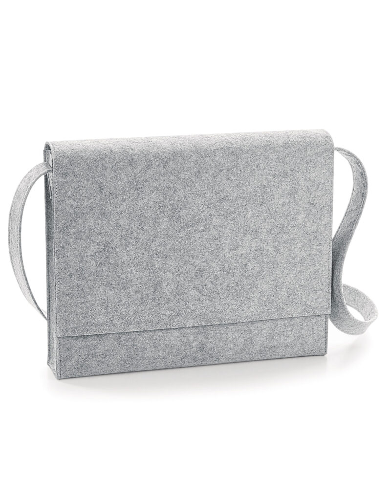 Bagbase Felt Messenger Grey Melange