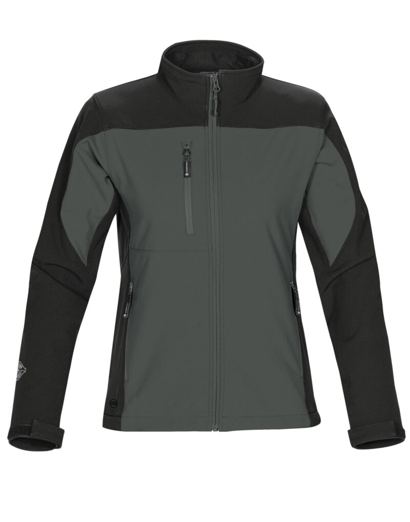 Stormtech Women's Edge Softshell Graphite Grey and Black