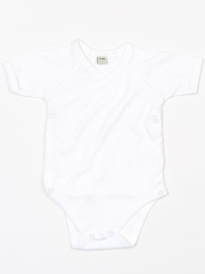 Babybugz Baby Organic Kimono Bodysuit White