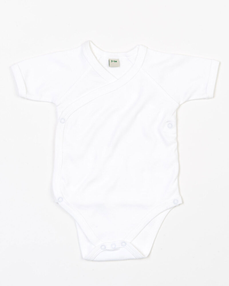 Babybugz Baby Organic Kimono Bodysuit White