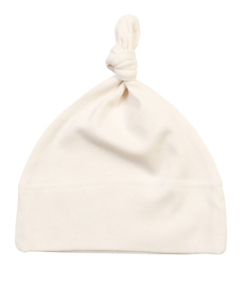 Babybugz Baby One Knot Hat Organic Natural