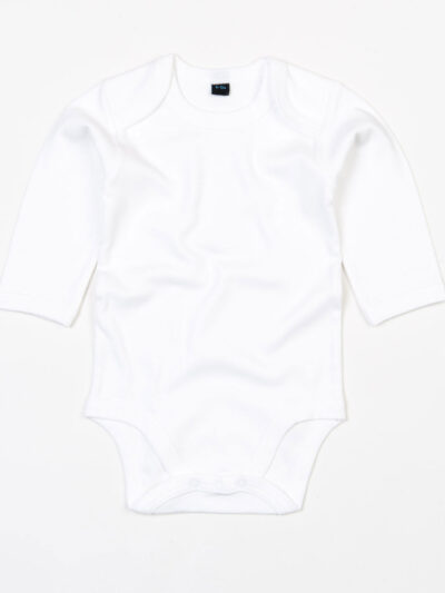 Babybugz Baby Organic Long Sleeve Bodysuit White