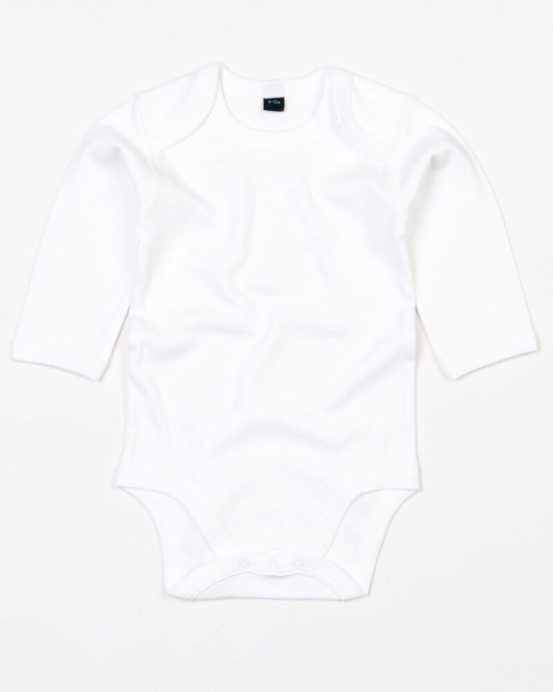 Babybugz Baby Organic Long Sleeve Bodysuit White