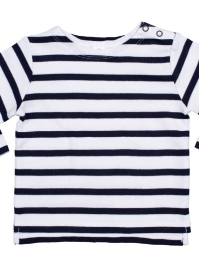 Babybugz Baby Brenton Top White and Navy