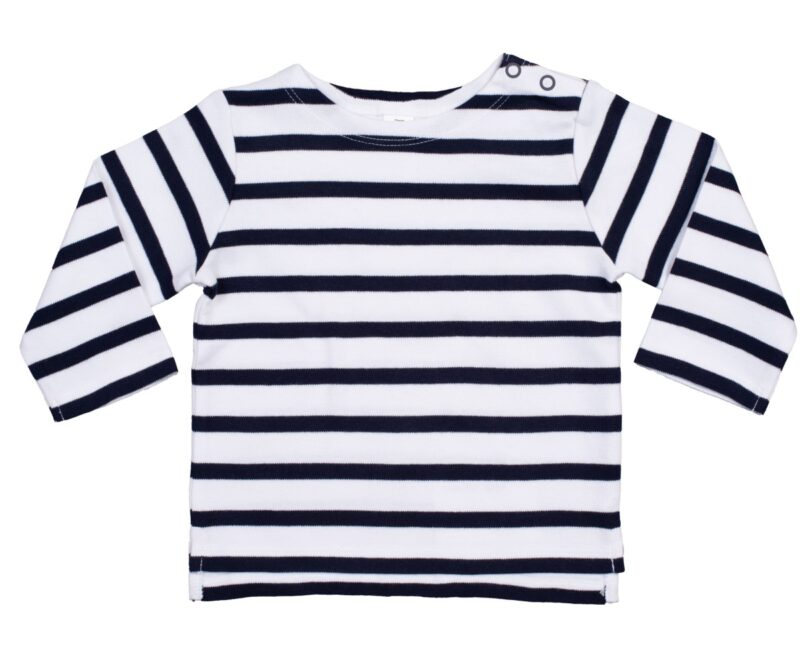 Babybugz Baby Brenton Top White and Navy