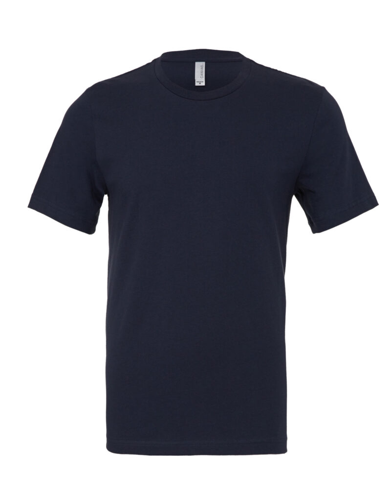 Bella Men's Jersey Heavyweight Crew Tee Navy Blue