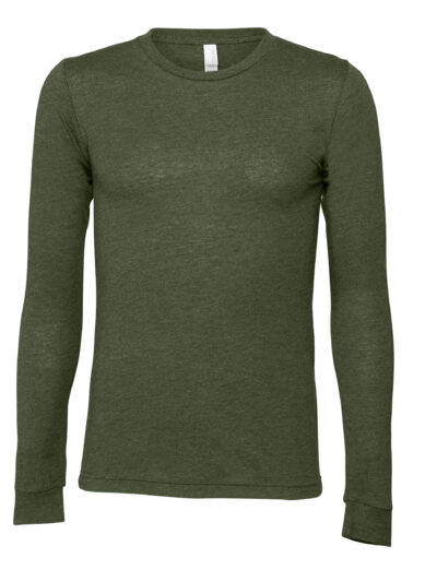 Bella Unisex Jersey Long Sleeve Tee Military Green