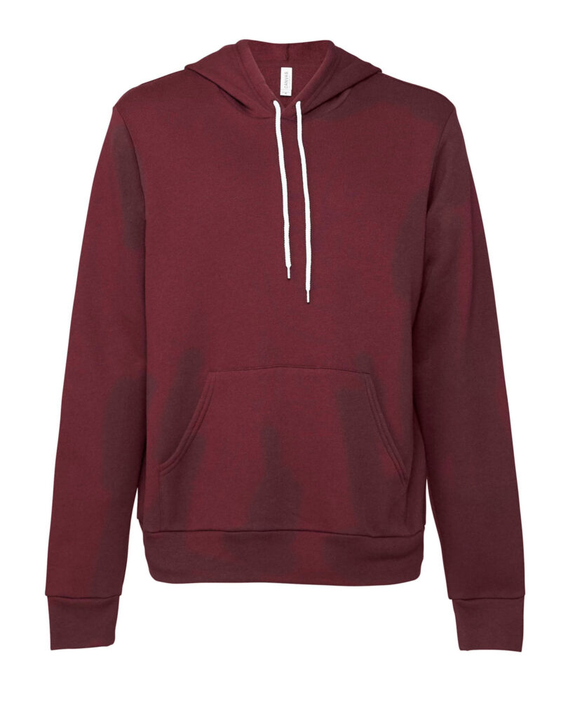 Bella Canvas Unisex Sponge Fleece Pullover Hoodie Maroon