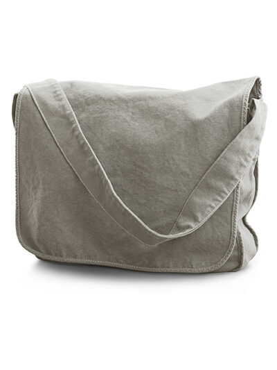 Bags By Jassz Canvas Messenger Neutral Grey