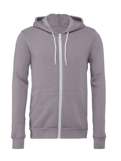 Bella Canvas Unisex Sponge Fleece Full-Zip Hoodie Storm Grey