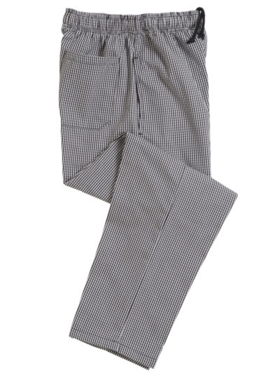 Blue/White Check Fully Elasticated Trouser