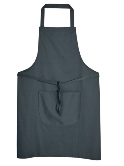 Dennys Low Cost Bib Apron With Pocket Black