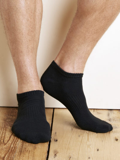 Gildan Platinum No Show Mens Socks (Blk)