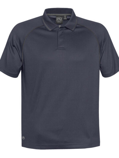 Stormtech Men's Tritium Performance Polo Navy and Carbon