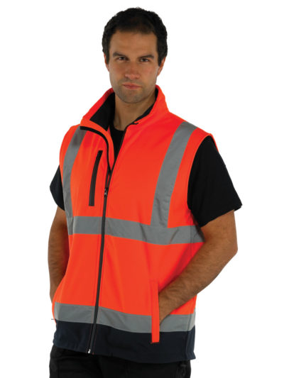 Yoko Hi Vis Softshell Bodywarmer