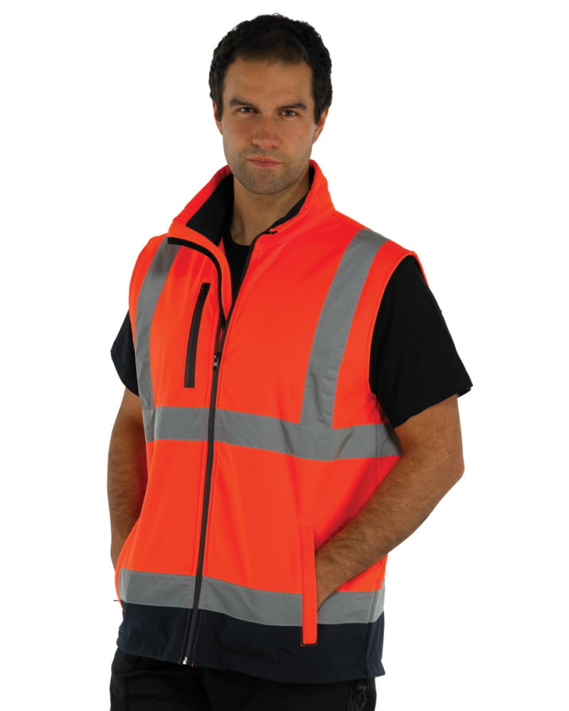 Yoko Hi Vis Softshell Bodywarmer