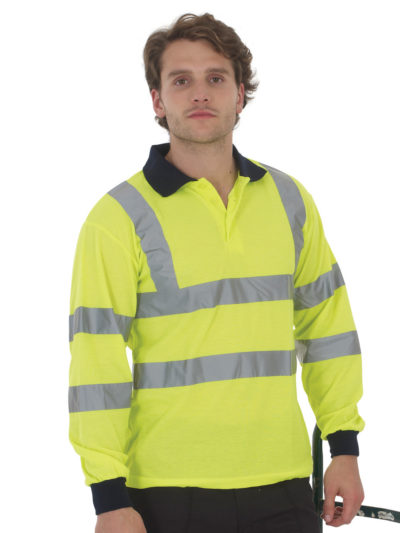 Hi-Vis Long Sleeve Polo Shirt