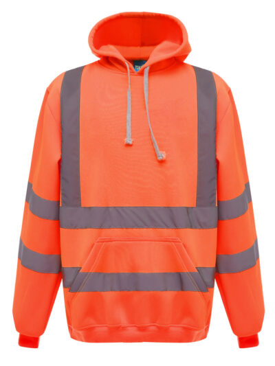 Yoko Hi-Vis Pull-Over Hoodie Hi Vis Orange