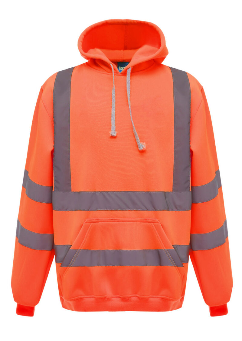 Yoko Hi-Vis Pull-Over Hoodie Hi Vis Orange