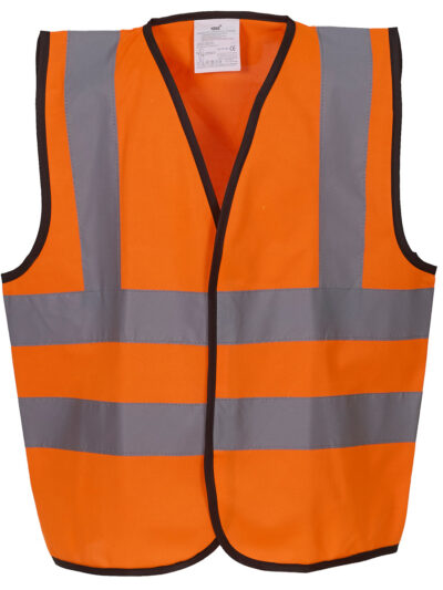 Yoko Children's Hi-Vis Waistcoat Hi Vis Orange