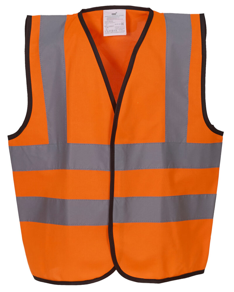 Yoko Children's Hi-Vis Waistcoat Hi Vis Orange