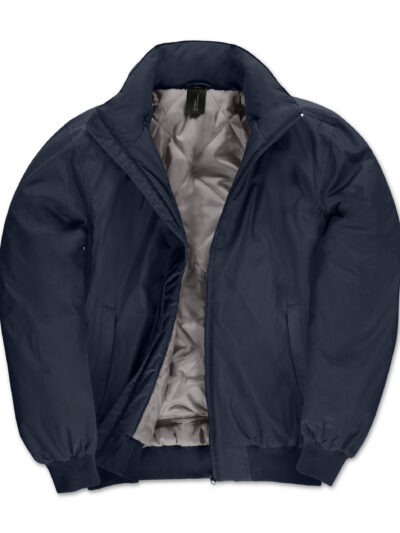 B&C Men's Crew Bomber Jacket Navy Blue