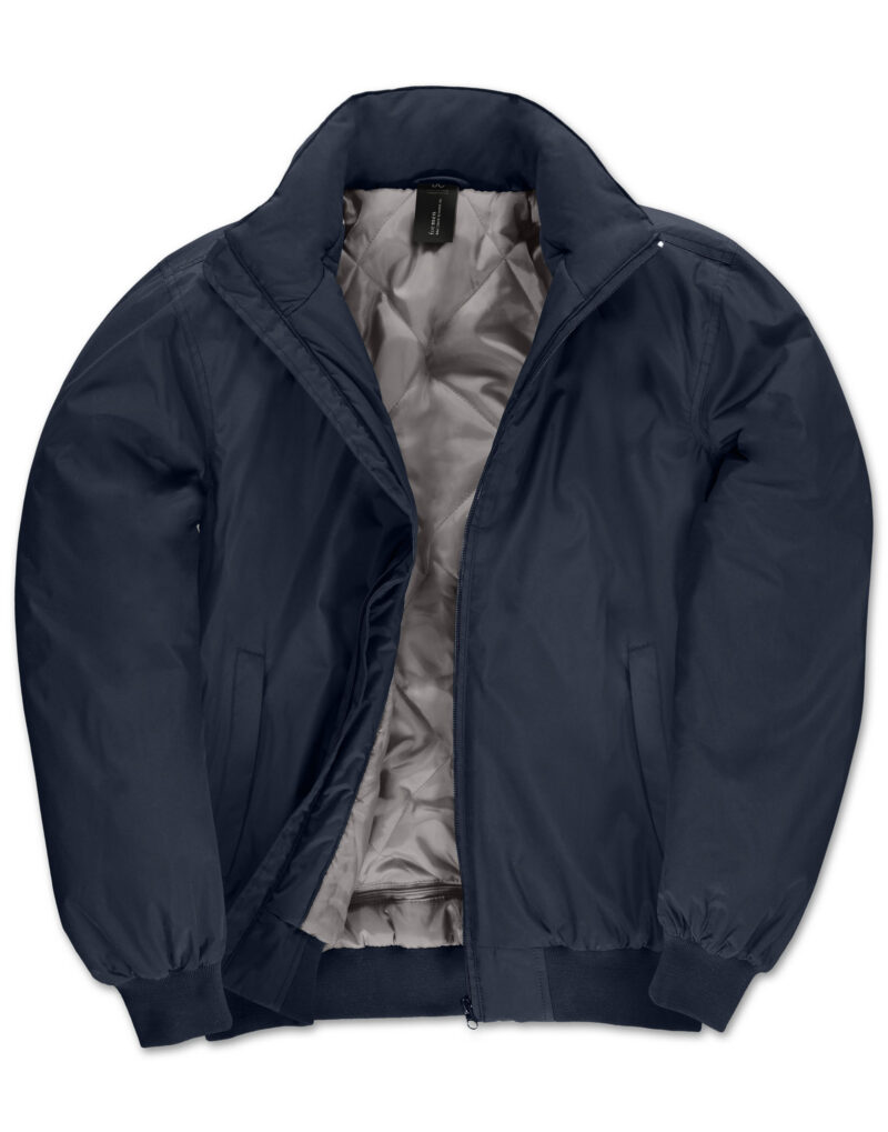 B&C Men's Crew Bomber Jacket Navy Blue