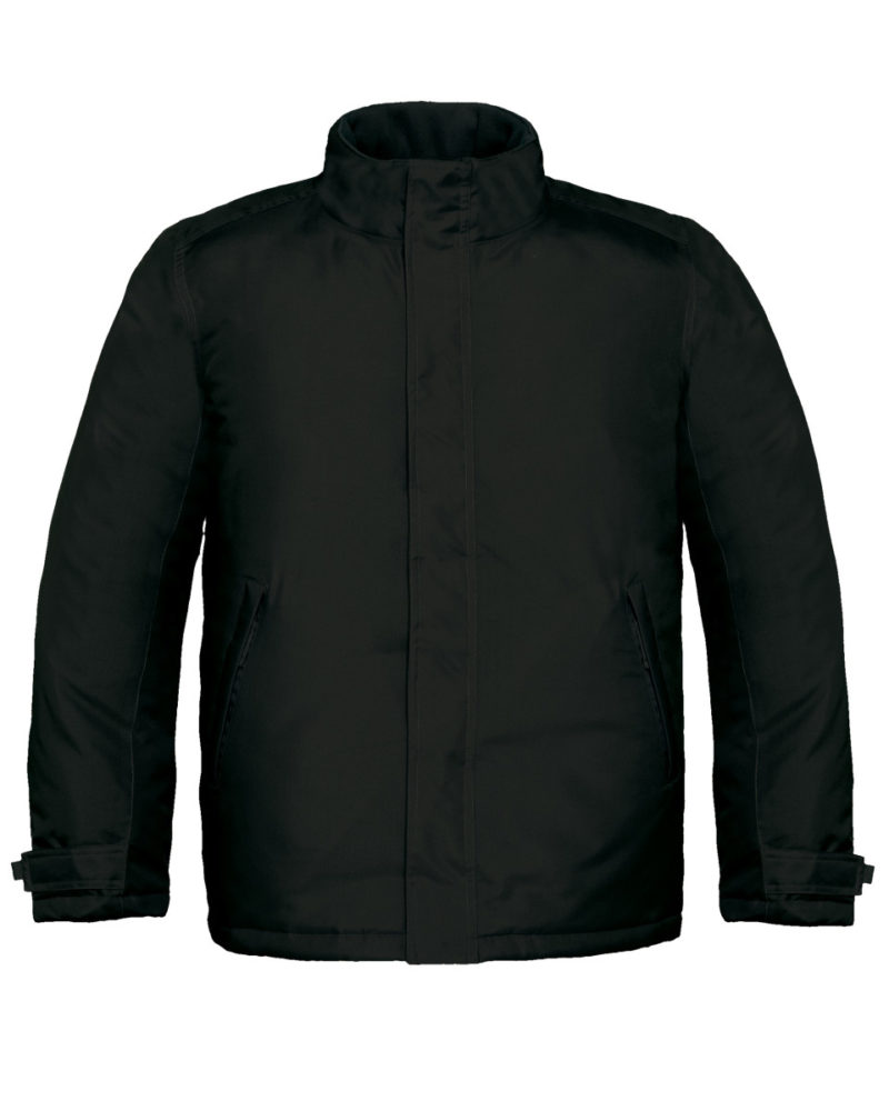 B&C Men's Real+ Heavy Weight Jacket Black