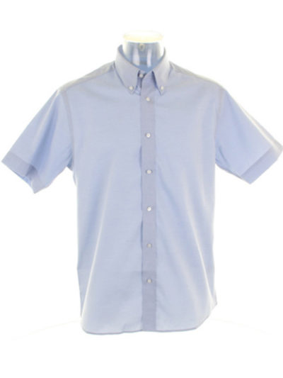 Men's Short Sleeve Tailored Fit Premium Oxford Shirt