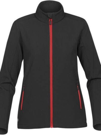 Stormtech Women's Orbiter Softshell Black and Bright Red