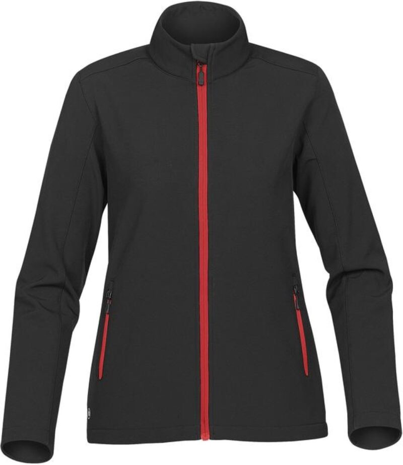 Stormtech Women's Orbiter Softshell Black and Bright Red